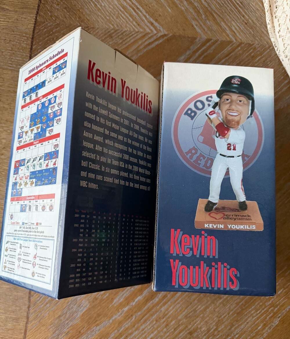 2 Kevin Youkilis Lowell Spinners Promotional Adventures Bobblehead